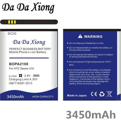 Da Da Xiong 3450mAh BOPA2100 Battery for HTC Desire 310 310W Battery