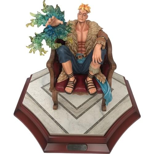 One Piece Anime Model GK POP Marco The Phoenix Sitting Position Ver. Action Figure 19cm Resin Statue Collection Toy Figma