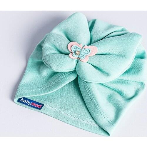 Babymod Baby Girl Bandana Hat Butterfly Bow Baby Cap