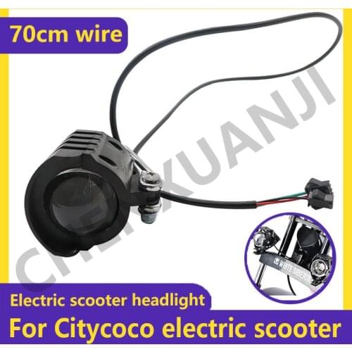 For Citycoco Electric Scooter 70cm Wire Scooter headlights Driving Lamp High Low Beam Strobe Spotlight Fog