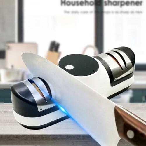 Professional Electric Kitchen Knife Sharpener Baterry Recharge Sharpening Stone Tool Sharpener For Scissor Kitchen Cutter