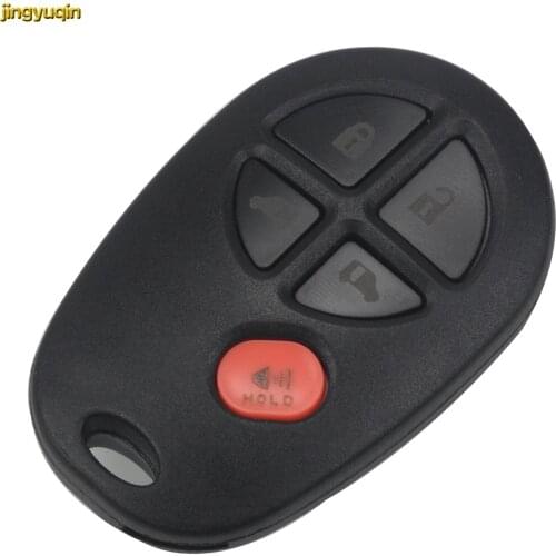 Jingyuqin Remote Car Key Shell Fob for TOYOTA Sienna 2004 -2013 Car-styling New 5 Buttons Keyless Entry Case Cover