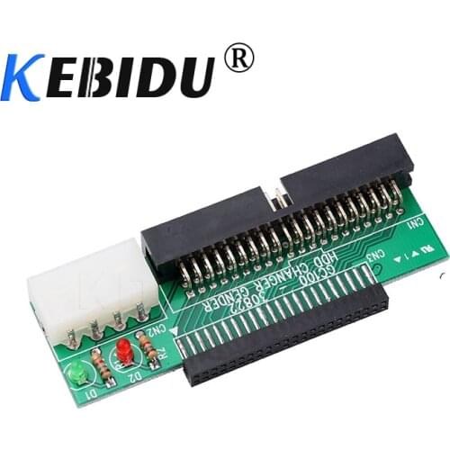 Kebidu 44Pin 2.5 " HDD to 3.5 " IDE 40Pin Interface Hard Disk Drive HDD Converter Adapter for Laptop Desktop PC Computer