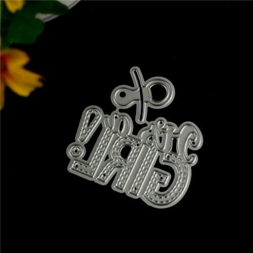 2Pcs For DIY Scrapbooking Album Paper Cards Pop Its A Girl Design Metal Cutting Dies Hot Sale