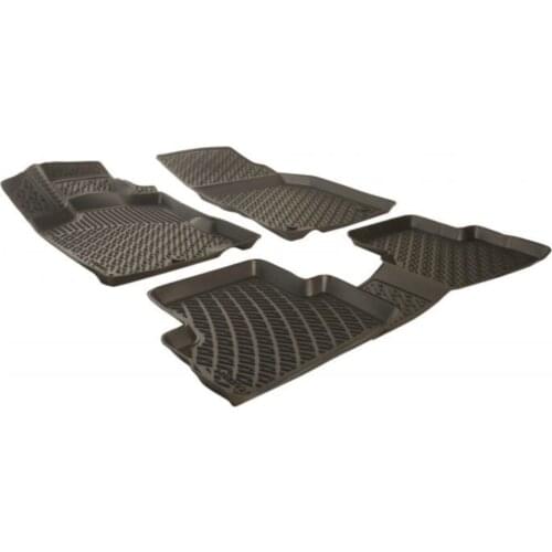 3D Car Floor Mat Black 4 cm Raised Borders For Fiat Doblo 2015 Up Perfect Fit Odorless Allergy Free and Installation Design