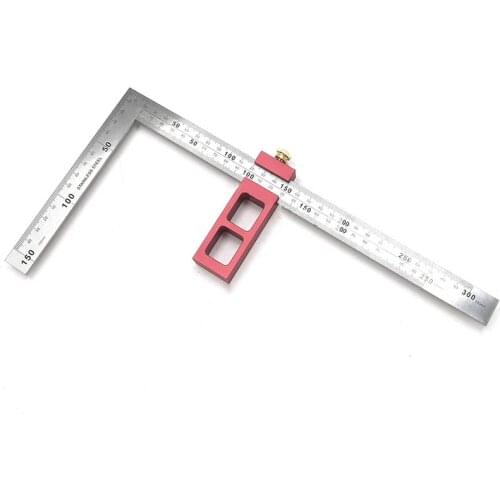 Right Angle Steel Ruler Positioning Block Stop Block Woodworking Parallel Line Scribe 90 Degrees Measuring Tool Carpentry Tools