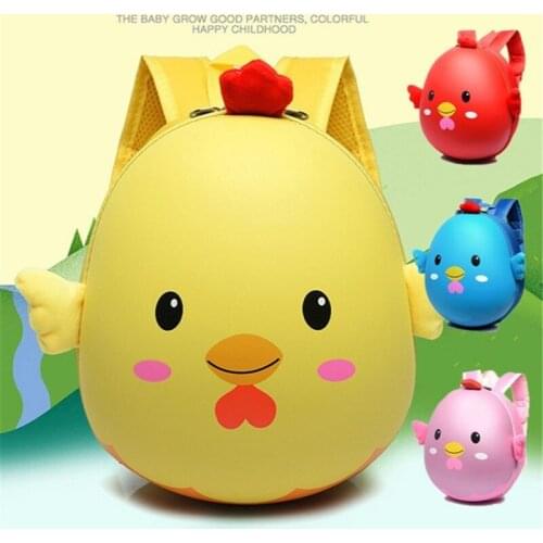 Cute 3D Chick Egg Shell Bag for Boys Girls Childrens Backpack Kindergarten School Bags Kids Preschool Backpacks Mochila Escolar