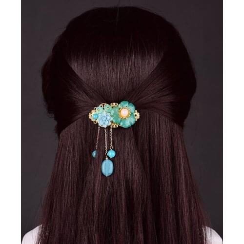 Fashion Temperamental Vintage Barrettes Super Fairy Hanfu Accessories The Princess Of The Tang Dynasty Tassel Hair Jewelry