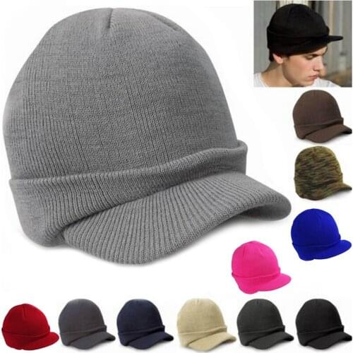 Men Women Knit Baggy Oversize Winter Hat Slouchy Chic Baseball Cap -Y107