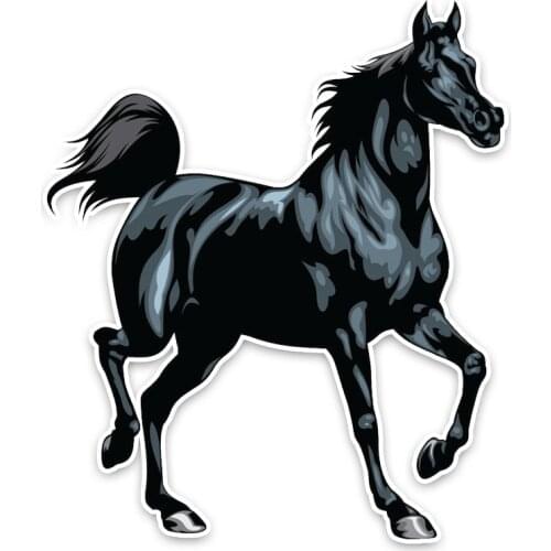 Cartoon Horse Car Sticker Waterproof Personalized Decal Laptop Suitcase Truck Motorcycle Auto Accessories PVC,16cm*13cm