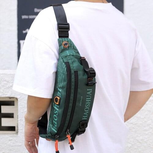 Nylon Waist Bag Men Chest Bags Fashion Hip Pack Trend Waist Belt Bag Casual Mens Crossbody Bags Street Purse Brand Fanny Pack