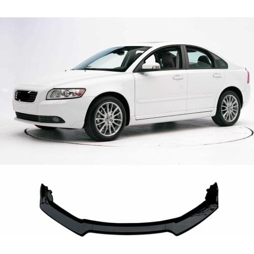 For Volvo S40 New Model Front Bumper Attachment Spilitter Universal Front Lip Car Styling Auto Accessory 3 Pcs Body Kit