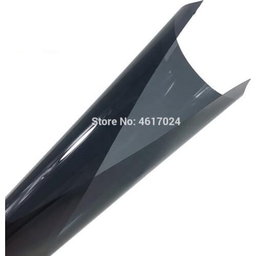 50cmX200cm VLT15% black 2mil Car window tint film Auto windshield anti-scratch glue film solar tinting film