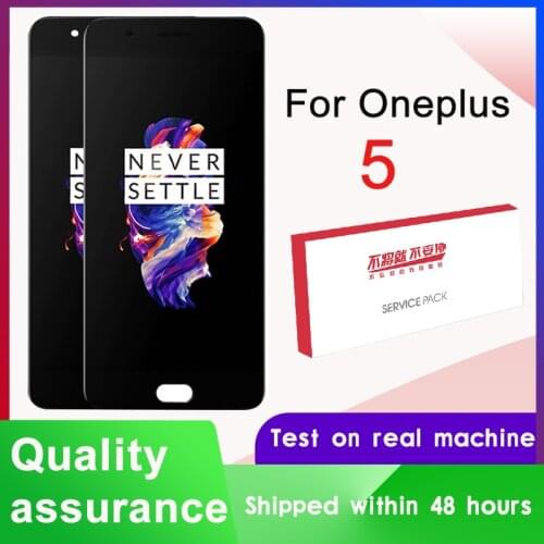 Tested 5.5" TFT / OLED / AMOLED For Oneplus 5 LCD Display Touch Screen Digitizer Assembly For 1+5 A5000 LCD Replacement Panel