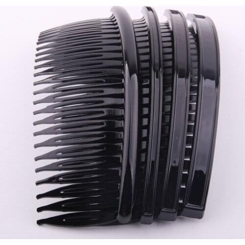 12*4.5cm Diy Hair Comb with 24 Teeth for Girls Women Hair Using Accessory Hair Making Black Colors 10 Pcs Per Lot