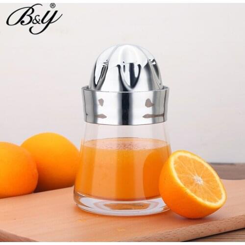 Zq Manual Juicer Household Orange Squeezer Lemon Juicer Orange Mini Glass