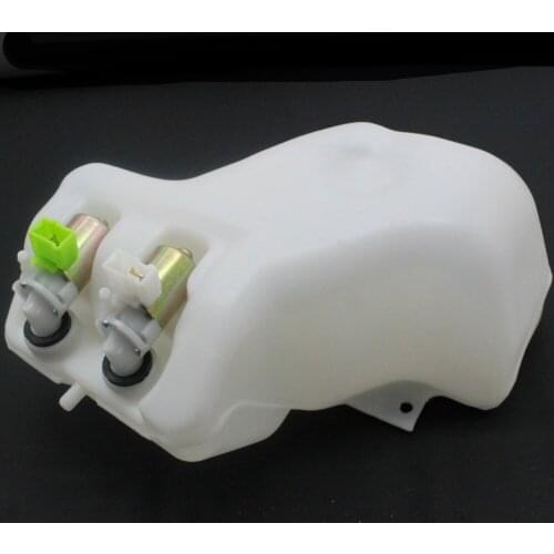 TAKPART Car Windshield Washer Pump Washer Bottle Kit Washer System with Pump Jet Button Switch for Nissan