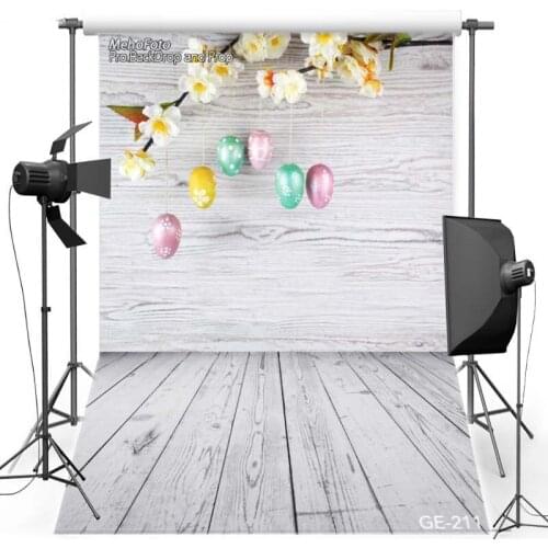 Happy Easter Egg Vinyl Photography Background For Children Wooden Floor New Material Flannel Backdrop For photo studio Props 211