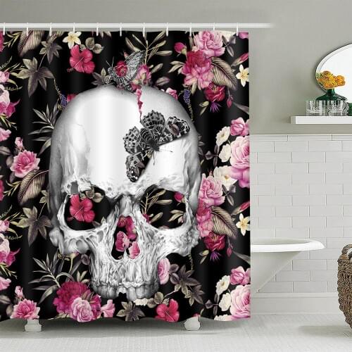 MTMETY Witchy Tarot Moon Shower Curtain Black White Polyester Waterproof Bath curtain Fabric Bathroom Decoration Bath Screens