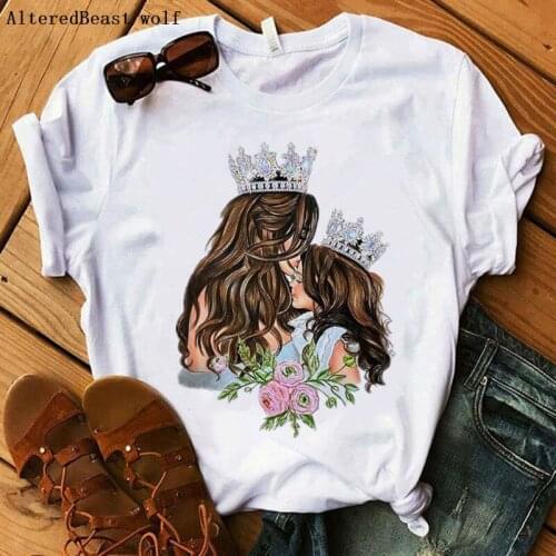 2020 Summer Kawaii Mom Tshirt Women Short Sleeve Fashion Casual Print Mama T-Shirt Female Vintage Harajuku Harajuku Tops Clothes