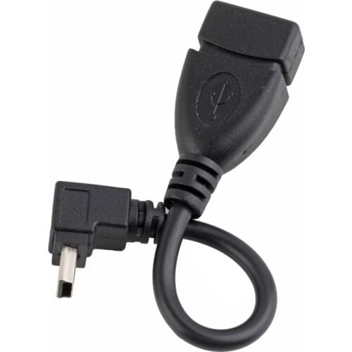 1pcs High Quality 10CM USB A Female to Mini 5P USB B Male Conversion Adapter OTG Cable up to 480Mbps Upwards Wholesale