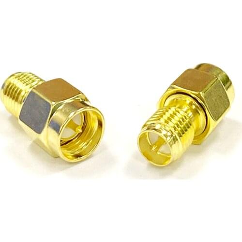 1pc RP-SMA female jack switch SMA male plug RF Coax Adapter convertor straight goldplated NEW wholesale