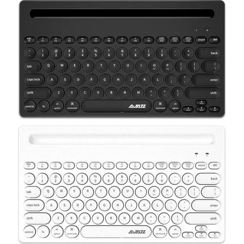 2.4G Wireless Bluetooth BT Dual-mode Keyboard 79 Keys Round Key for Computer Notebook