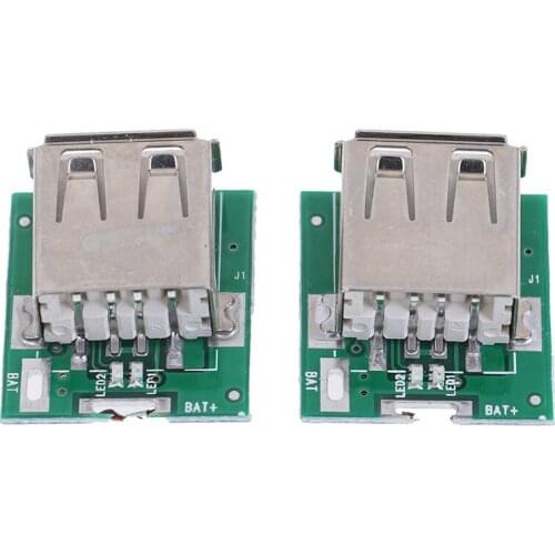 2Pcs New Hot Sale Micro USB 5V Li-ion 18650 Battery Charger Module Board DIY Power Bank Acc