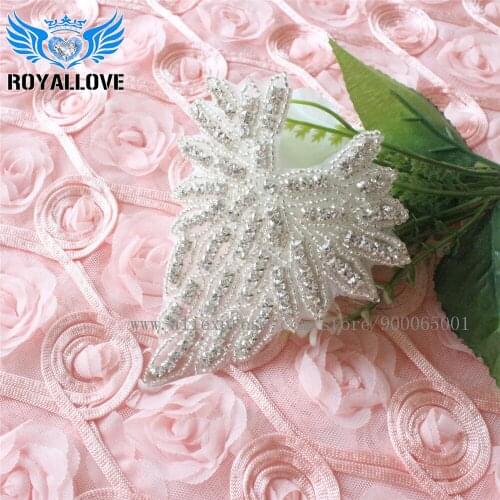 30Pcs Handmade Silver Gold Beads Rhinestone embroidery applique For Wedding Dress Accessory DIY Dress Decoration Iron on patches