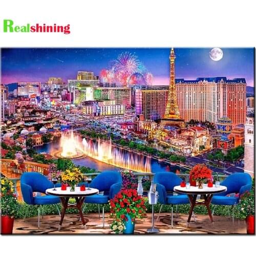 5D Diy Diamond Painting Eiffel Tower View City Night Full Drill Diamond Embroidery Mosaic Cross Stitch Home Decoration N2172