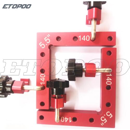 6pcs/set 140*140mm square ruler woodworking panel fixing clip 90 degree right angle positioning L block ruler carpenter tools