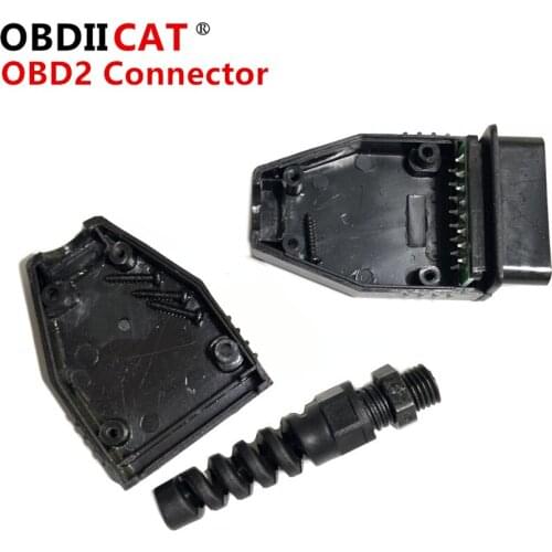 Promotion! 16Pin OBD2 Connector OBD 2 16 Pin OBD II Adaptor OBDII J1962 Connector 1pcs Best Price Drop Shipping