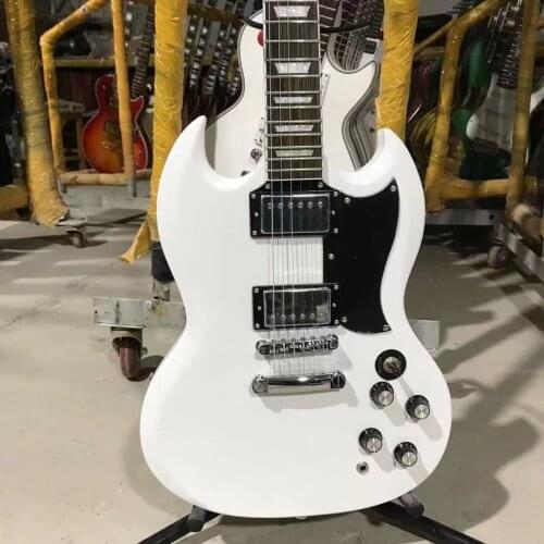 SG G400 Electric Guitar White Color Mahogany Body Rosewood Fingerboard Chrome Hardware HIgh Quality Guitarar Free Shipping