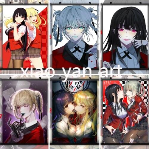 Kakegurui Yumeko Mary Kirari Anime Diamond Painting Diamond Mosaic Cross Stitch Kits Full Diamond Embroidery Room Decoration
