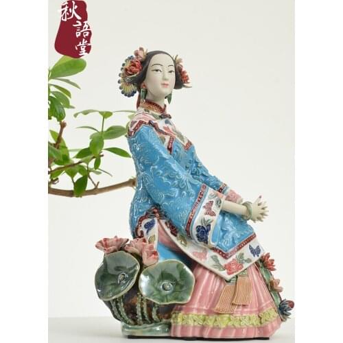 Ceramic Crafts Living Room Entrance Wine Cabinet Classical Beauty Chinese Creative Decoration