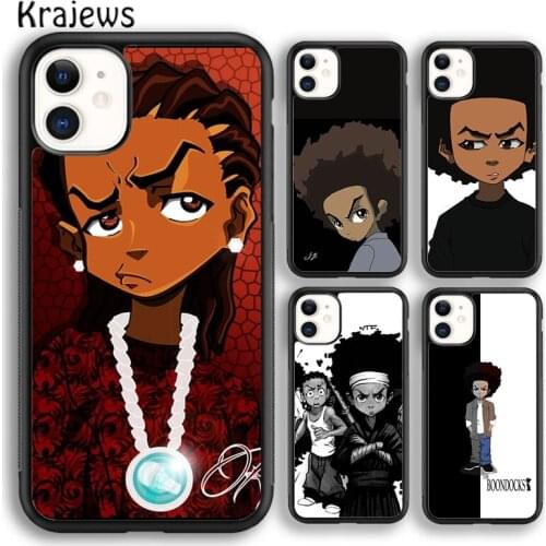 Krajews The Boondocks Soft Phone Case Cover For iPhone 5 SE 6s 7 8 plus X XR XS 11 12 pro max Samsung Galaxy S8 S9 S10