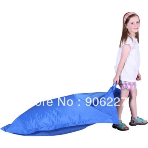 The original!! kid cushion beanbag in aqua blue , junior waterproof bean bag chair - free shipping
