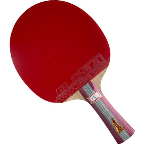 Original double fish table tennis finished racket 1 star 1AC pure wood fast attack with loop ping pong game new player