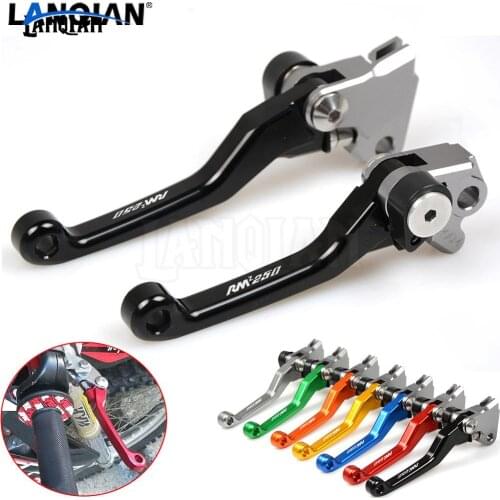 For SUZUKI RMZ250 Motorcycle lever CNC Dirt bike Pivot Brake Clutch Levers RMZ 250 2005 2006 With RMZ 250 K5 K6 Accessories