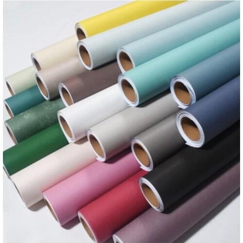 Modern Minimalist Plain Matt Non-Woven Wallpaper Nordic Ins Wind Solid Color Dark Gray Bedroom Living Room Wallpaper