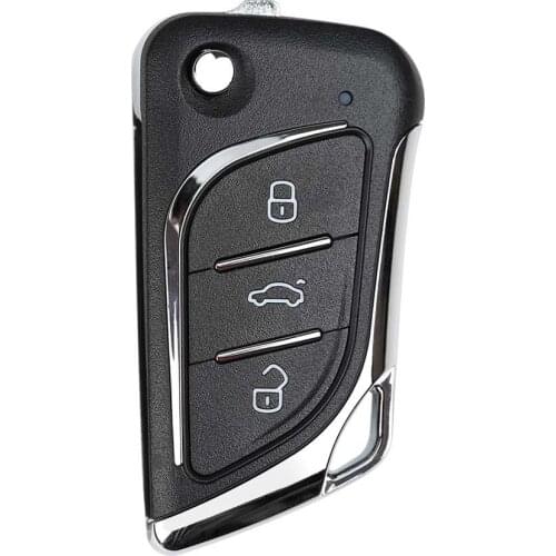 10PCS/LOT XKLKS0EN LEI.KSS Style(Chrome-plating) Universal Remote Key 3 Button