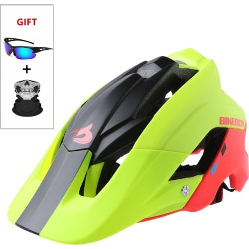Bike helmet men women bicycle helmet integrally-molded mtb helmets casco batfox mtb casque velo cycling helmets Size:M/L