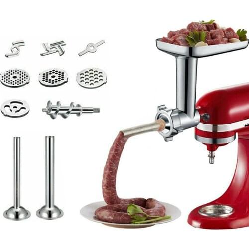 1Set Meat Grinder &Slicer Shredder Meat Grinder Attachment for Kitchen Accessories