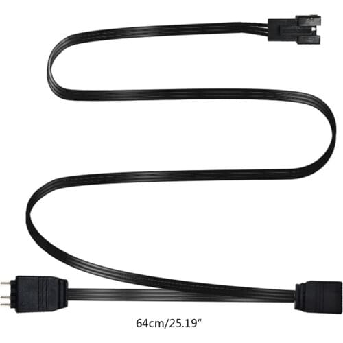 ARGB 5V 3 Pin Extension Cable AURA MSI Motherboard Splitter Adapter for 5V Halos Light Strip Fan Drop Shipping