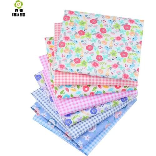 40*50cm Flower Series Twill Cotton Fabric,Patchwork Cloth,DIY Sewing Quilting Fat Quarters Material For Baby&Child 8pcs/lot