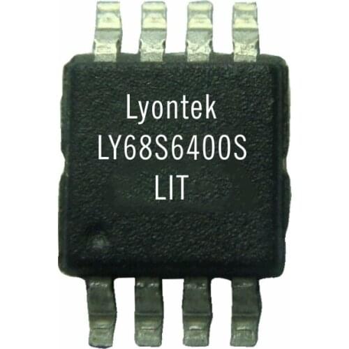 40pcs New Original LY68S6400SLIT 64M Low Power SRAM 64M x1/ 16M x 4 SOP(8) 133ns 1.8V -40 to 85°C