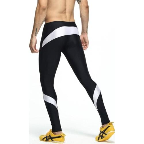 Fashion Trousers Mens Lounge Pants Stretch Workout Nylon pants Compress Fitness Long Johns Shapewear Home and Out Door