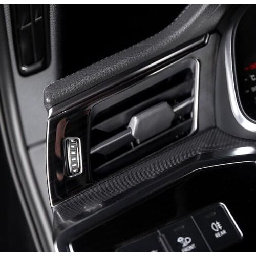 For Audi A6 C8 2019 Car Styling Front Seat A/C Air Outlet Vent Panel Cover Trim Frame Sticker Interior Accessories
