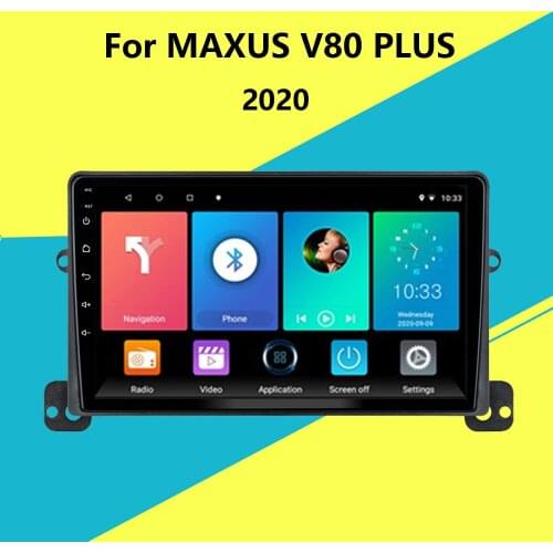 9" Android 2 Din Car Multimedia Player for MAXUS V80 PLUS 2020 Auto Stereo GPS Navigation BT WIFI FM Head Unit with Frame