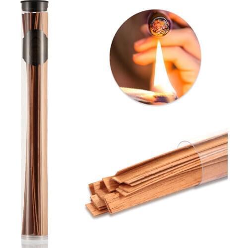 Galiner Wood Cedar Spills For Lighting Cigars Lighter Cedar Wood Strips Sticks Portable Cigar and Pipe Smoking Accessories
